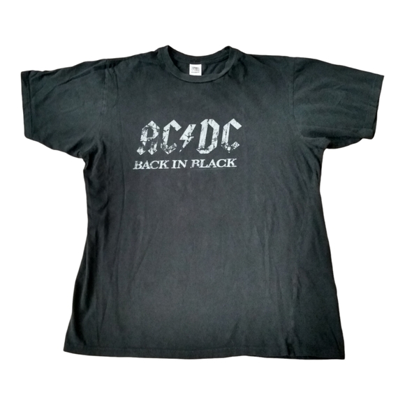 AC/DC | Shirts | Vintage Acdc Back In Black Tshirt Mens Medium Anthill ...